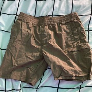 Khaki Cargo Dress Shorts